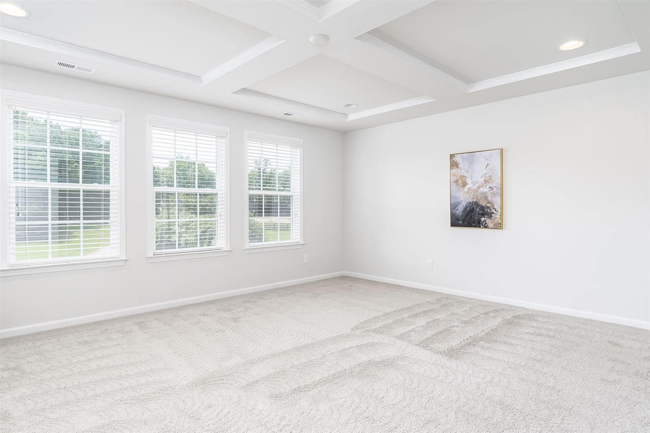 324 Morgan Ridge Road Holly Springs, NC 27540 - Photo 13 of 30 Master Bedroom with Coffered Ceilings