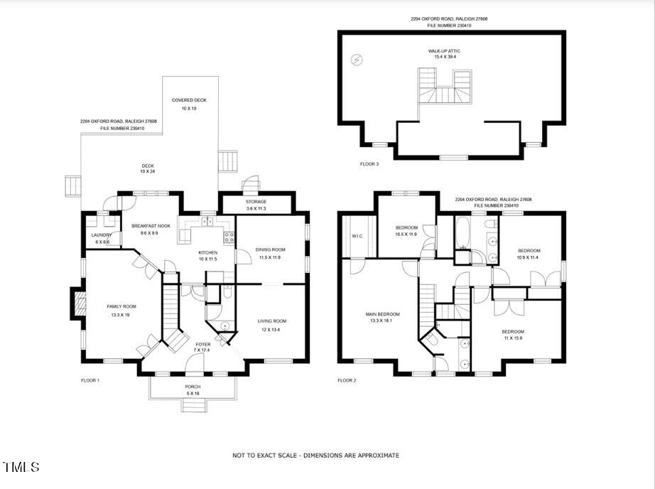 2204 Oxford Road Raleigh, NC 27608 - Photo 51 of 51 Floorplan - 2204 Oxford Rd