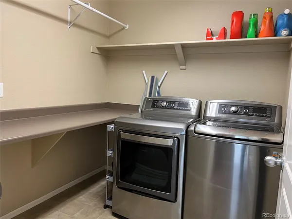 a close view of utility room