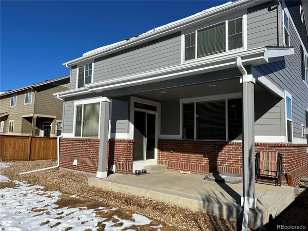 a view of a house with a patio