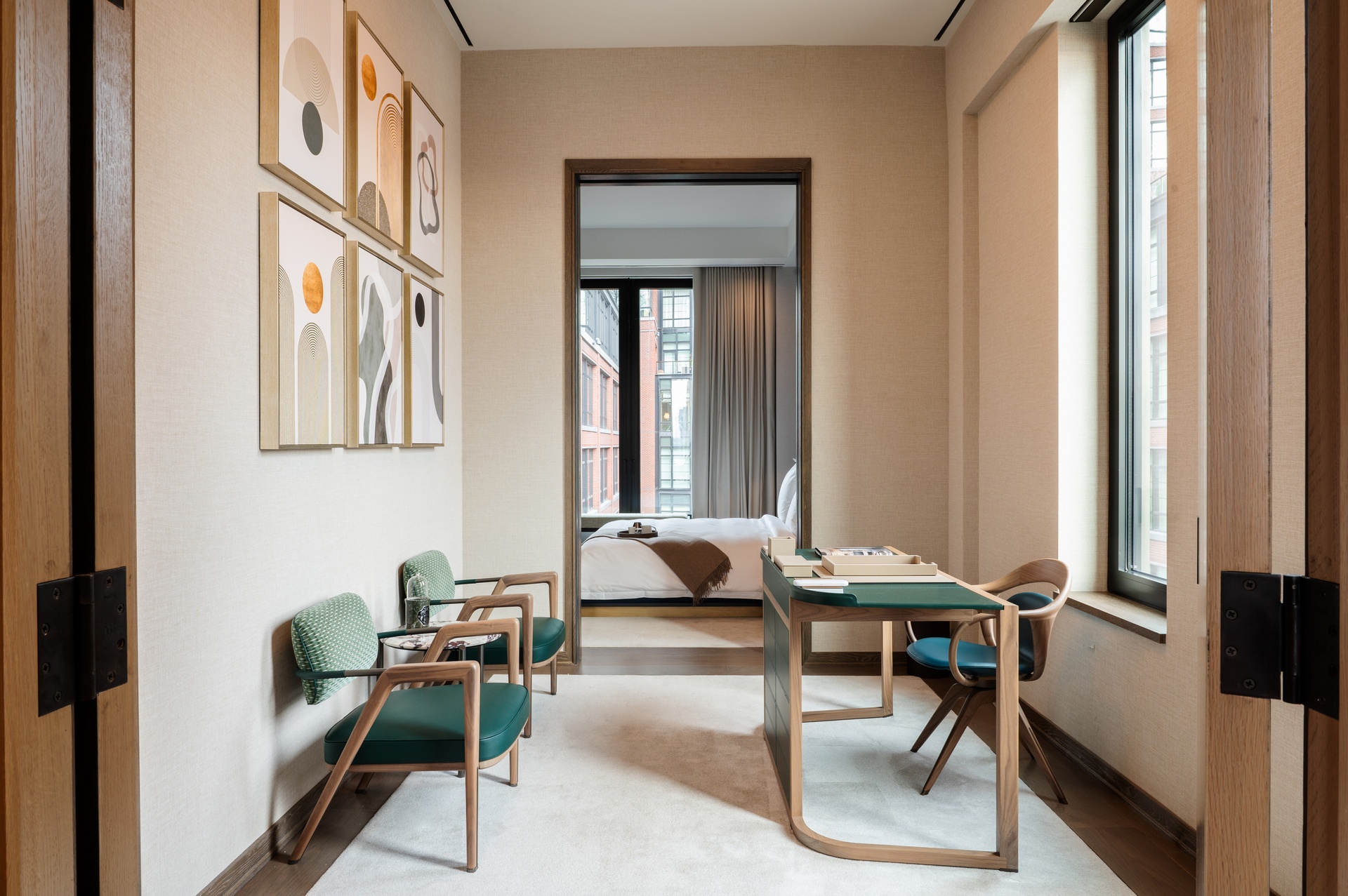 401 West Street, Unit PH Manhattan, NY 10014 - Photo 15 of 23 a living room with furniture and a window