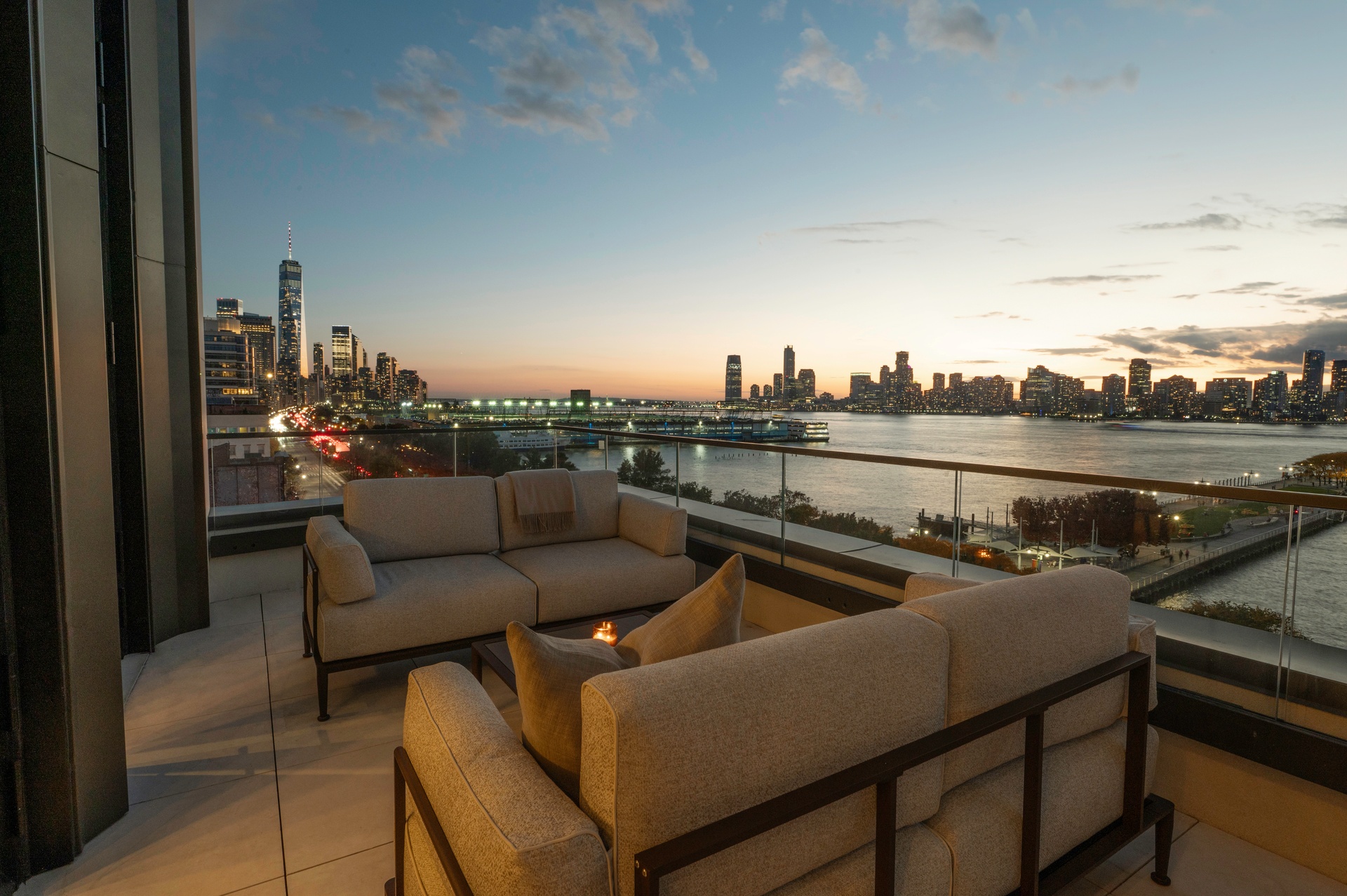 401 West Street, Unit PH Manhattan, NY 10014 - Photo 17 of 23 a view of a terrace with furniture