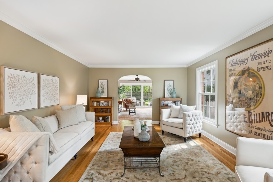 930 Pontiac Road Wilmette, IL 60091 - Photo 3 of 45 a living room with furniture and a large window