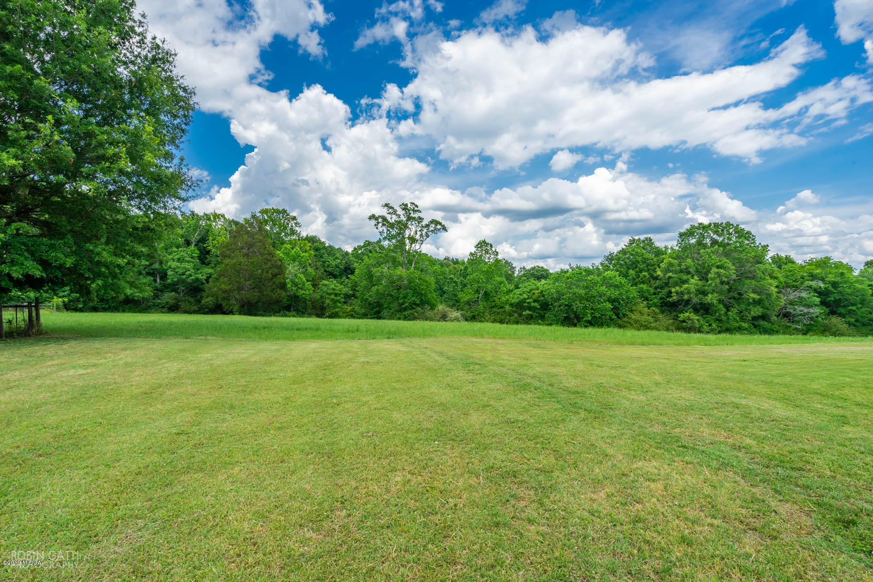 9801 Lower Thomaston Road Macon, GA 31220 - Photo 6 of 40 a view of a big yard with a trampoline
