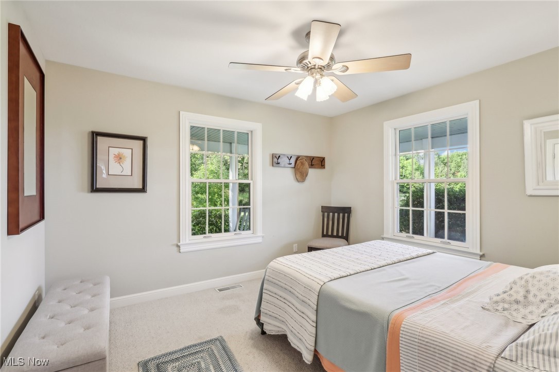 17240 Nash Road Middlefield, OH 44062 - Photo 30 of 43 Bedroom with carpet flooring and ceiling fan