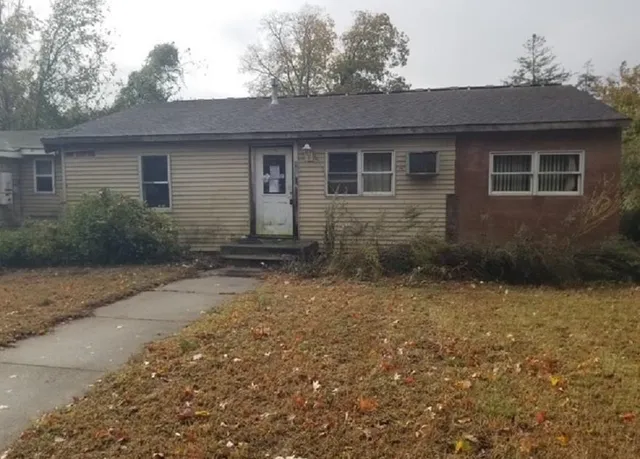 a backyard of a house