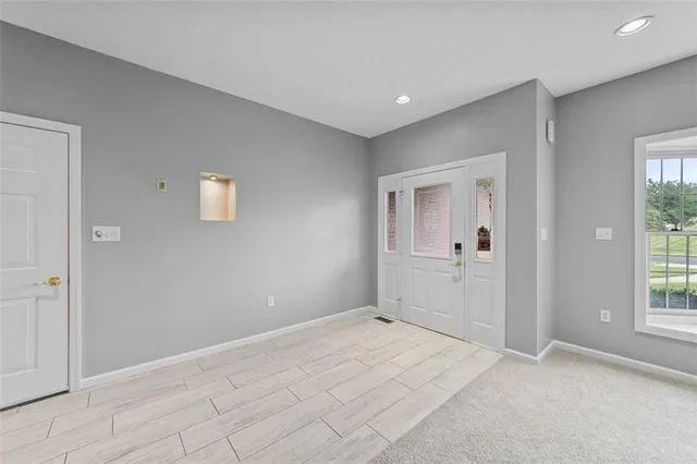 a view of an empty room