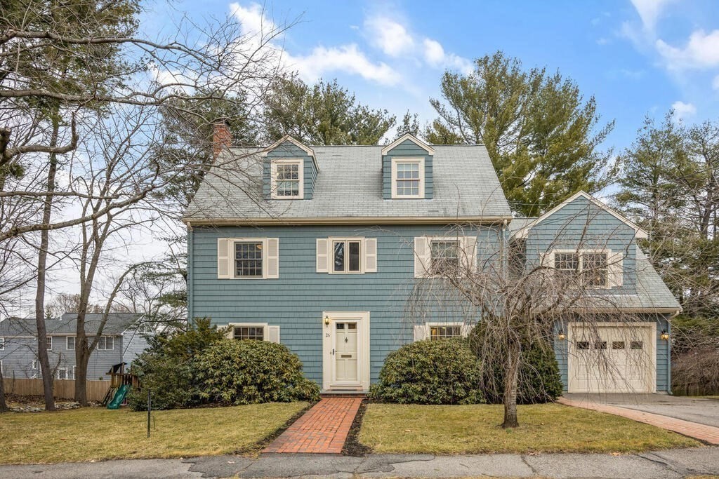 26 Virginia Road Needham, MA 02494 - Photo 2 of 41 a front view of a house with plants