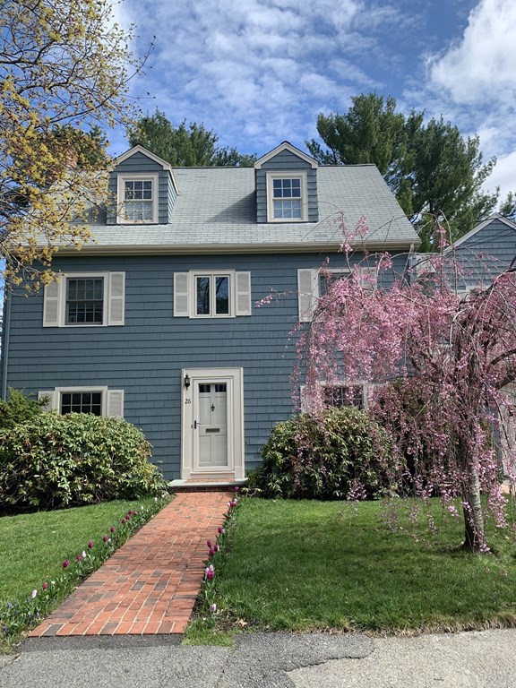 26 Virginia Road Needham, MA 02494 - Photo 41 of 41 a front view of a house with a garden
