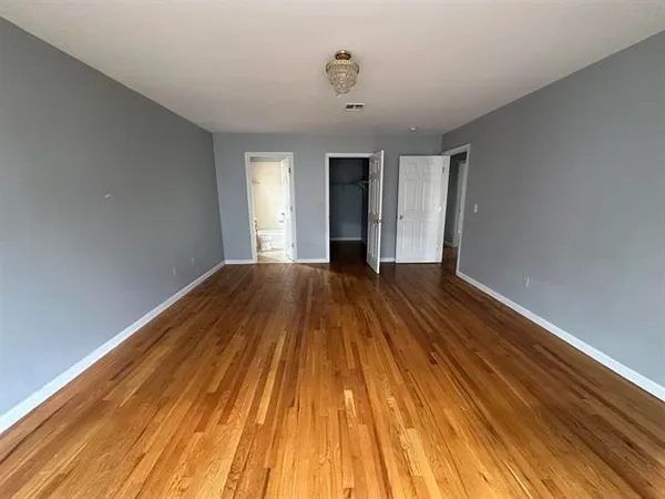 a view of wooden floor in a room
