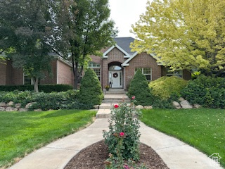 434 North 1400th Street East Mapleton, UT 84664 - Photo 1 of 1 View of front of property with a front yard and brick siding