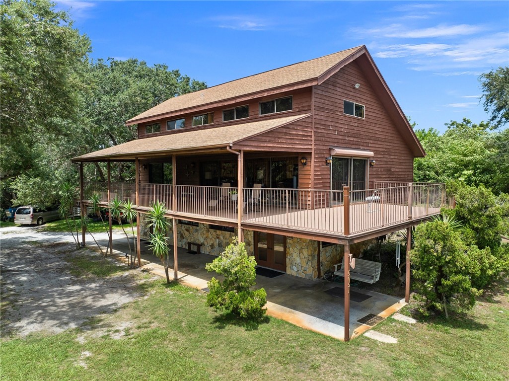 a front view of a house with balcony