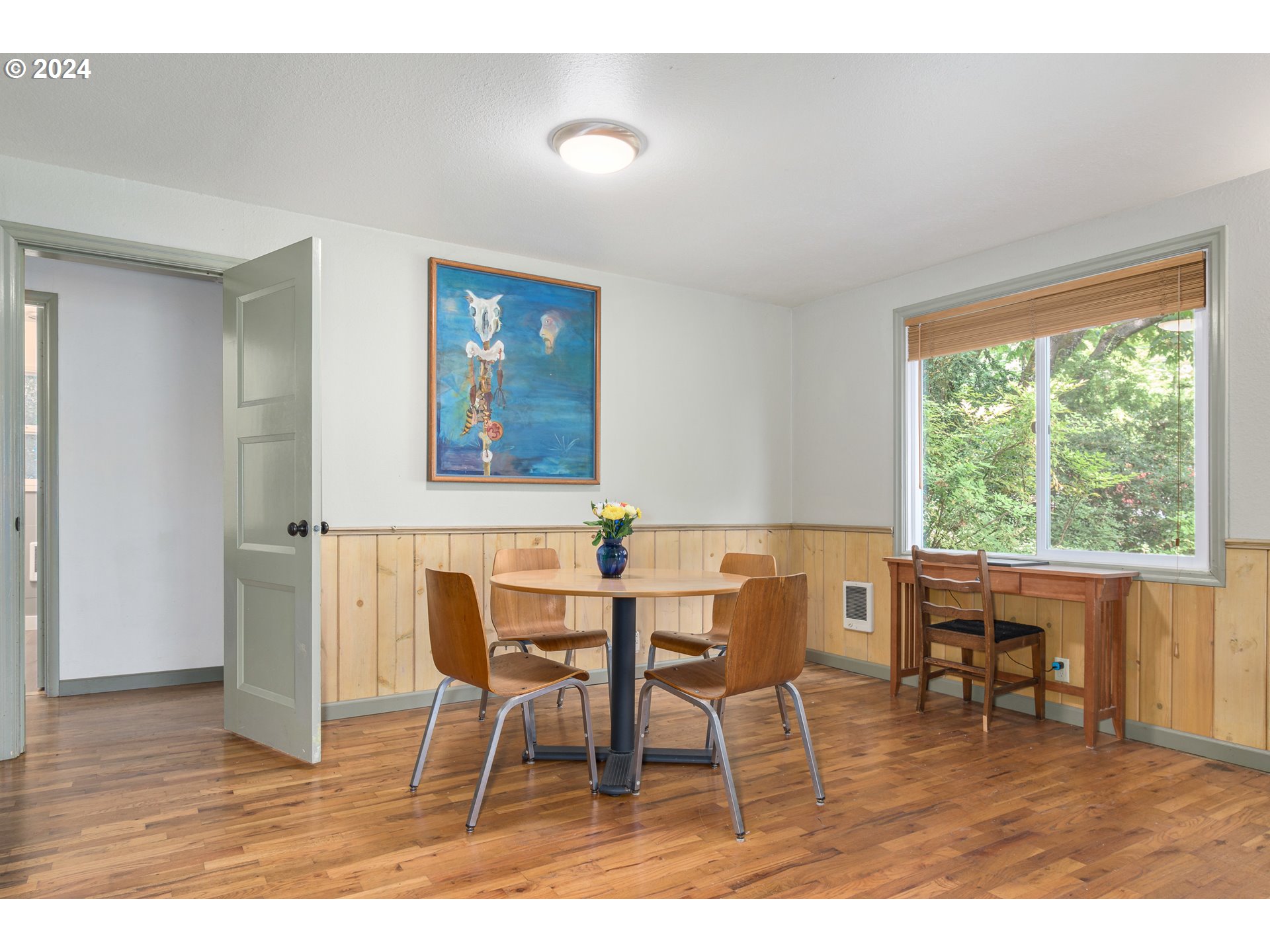 369 West D Street Springfield, OR 97477 - Photo 11 of 48 a dining room with furniture and wooden floor