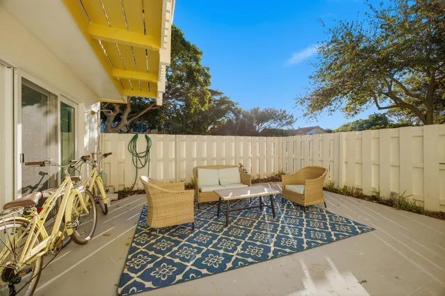 a view of outdoor space with seating area