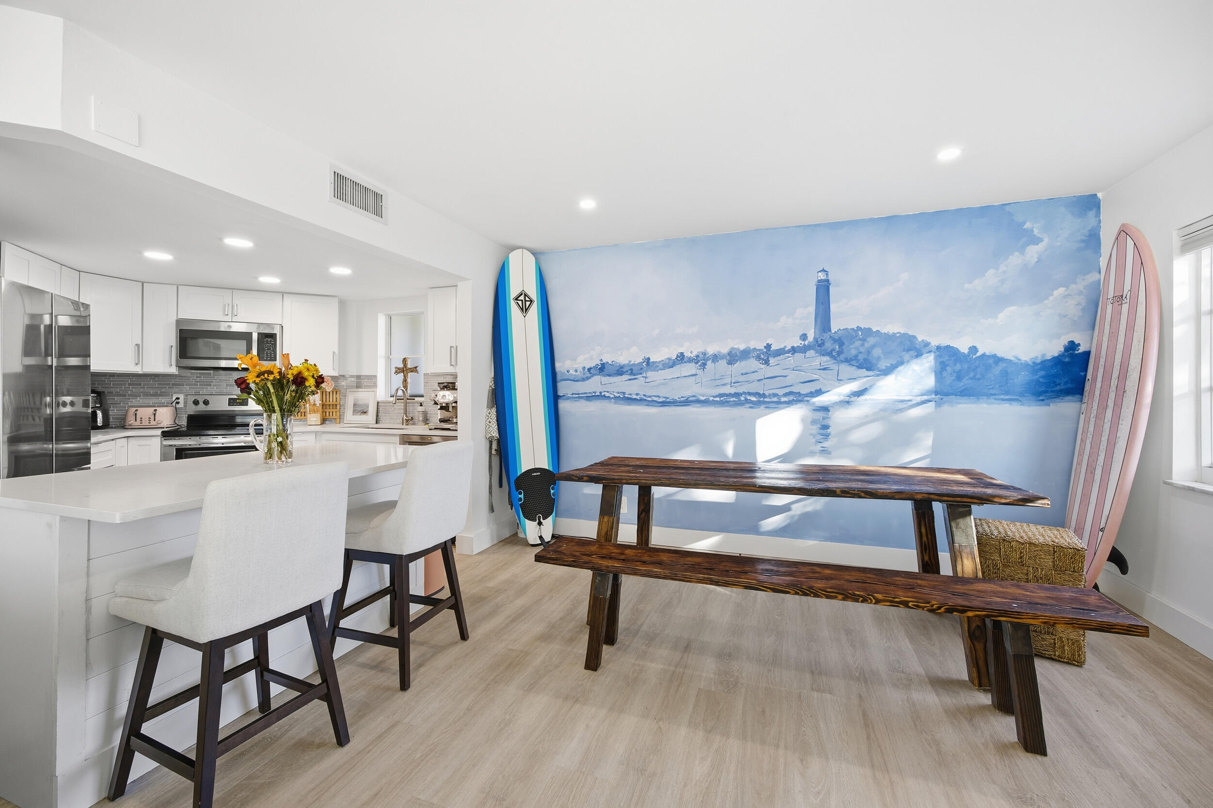 153 Seabreeze Circle Jupiter, FL 33477 - Photo 9 of 36 a view of kitchen with furniture and a refrigerator