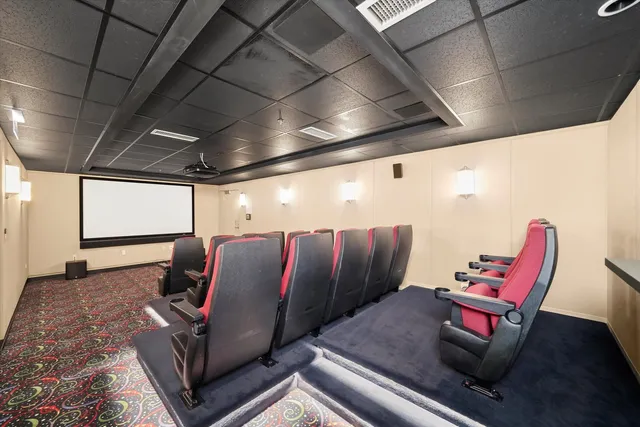 a view of a chairs in a room