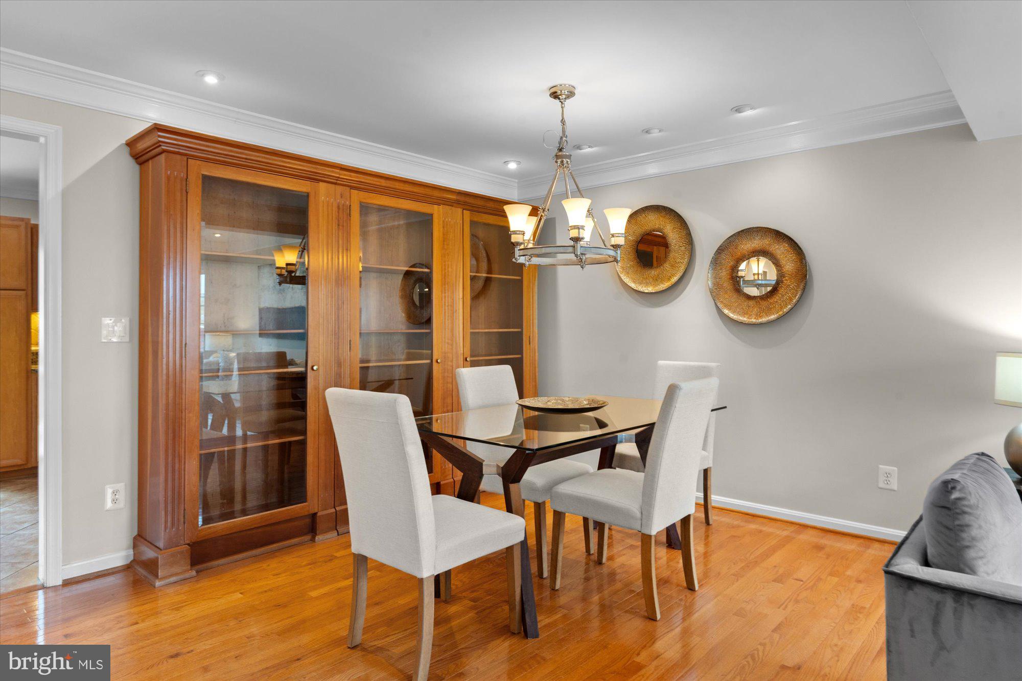 6 West Glebe Road Alexandria, VA 22305 - Photo 11 of 45 a view of a dining room with furniture and chandelier
