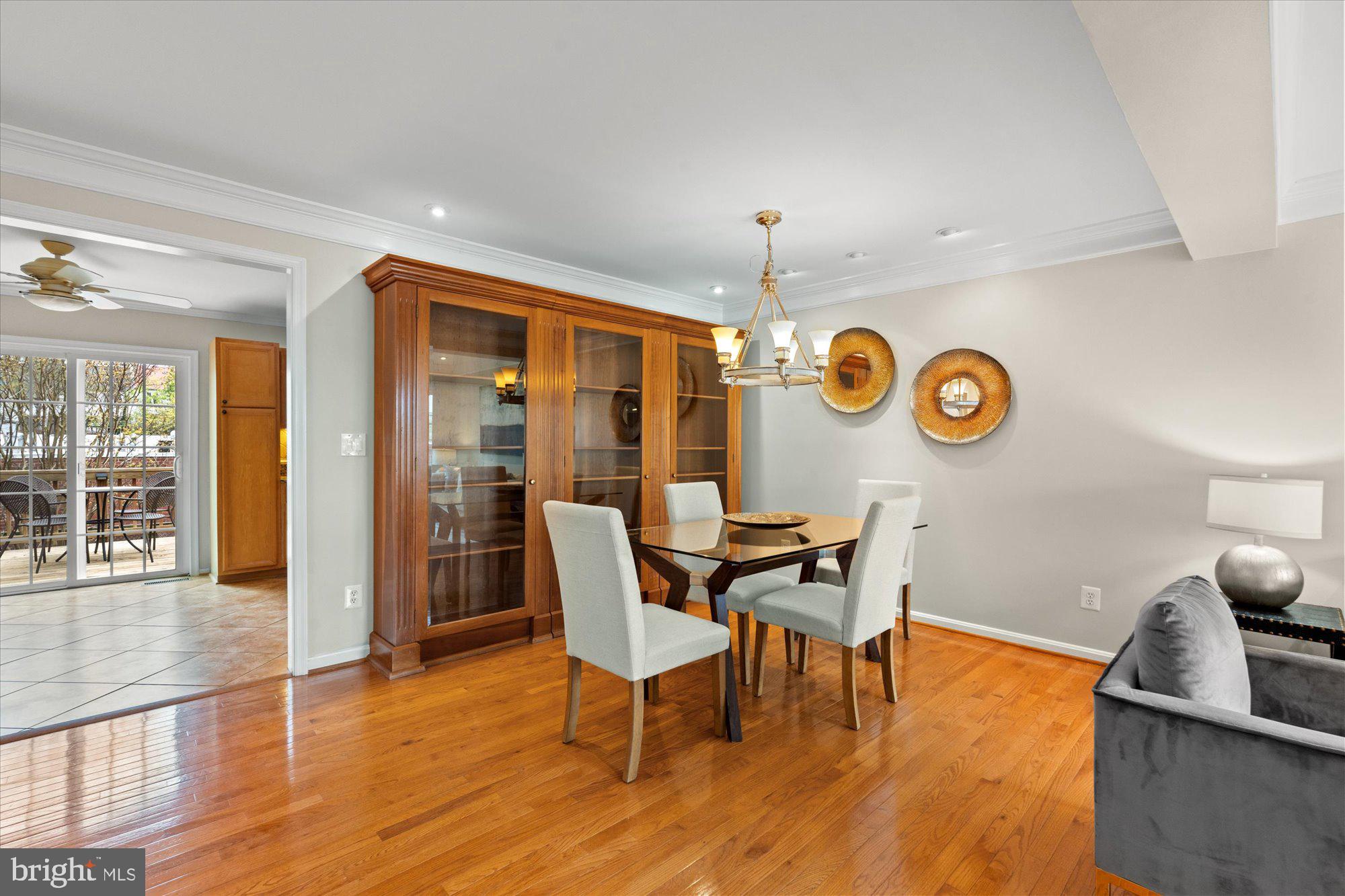 6 West Glebe Road Alexandria, VA 22305 - Photo 12 of 45 a view of a dining room with furniture and wooden floor