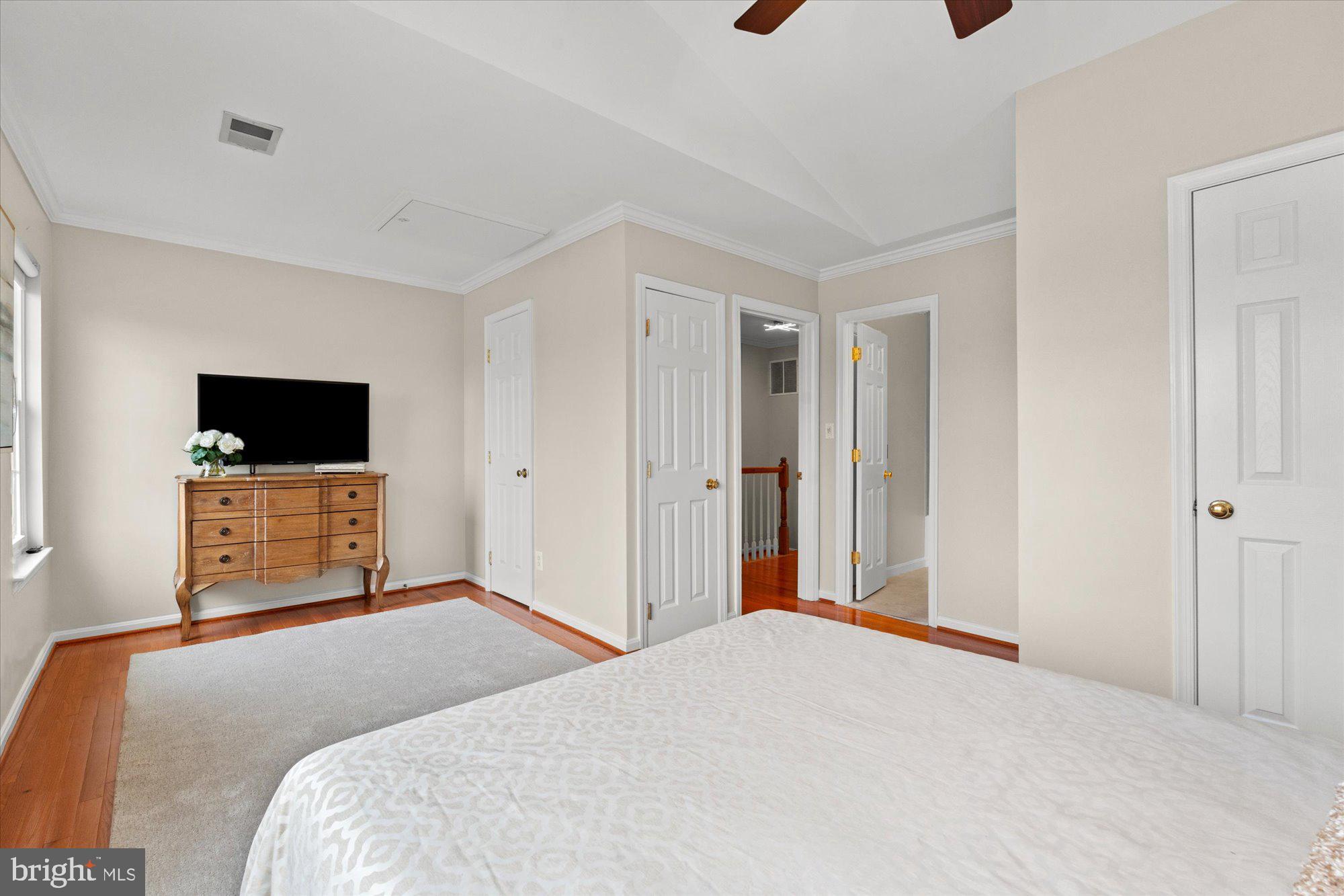 6 West Glebe Road Alexandria, VA 22305 - Photo 24 of 45 a bedroom with a bed and a flat screen tv