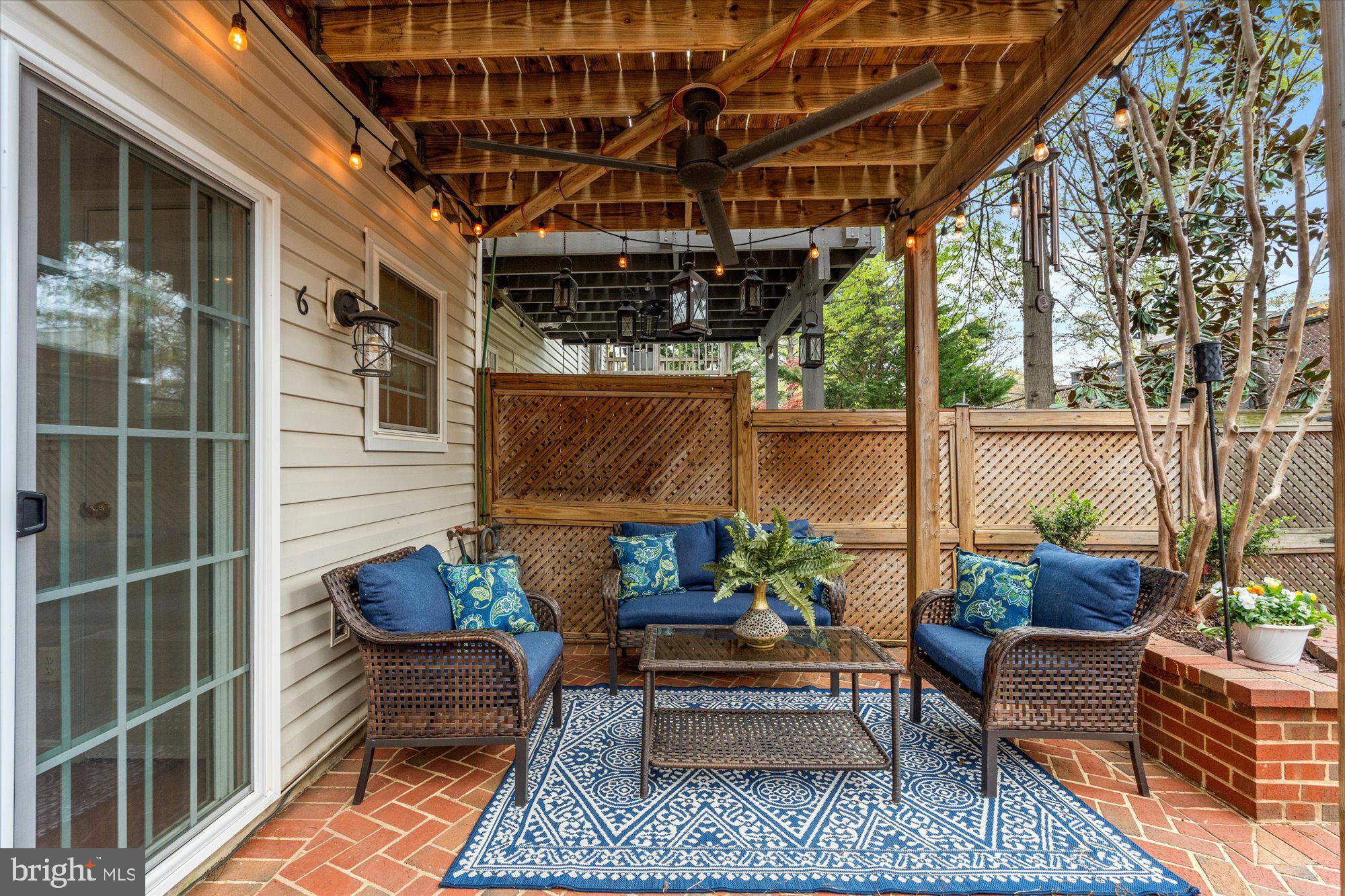 6 West Glebe Road Alexandria, VA 22305 - Photo 34 of 45 a outdoor living space with furniture and a potted plant
