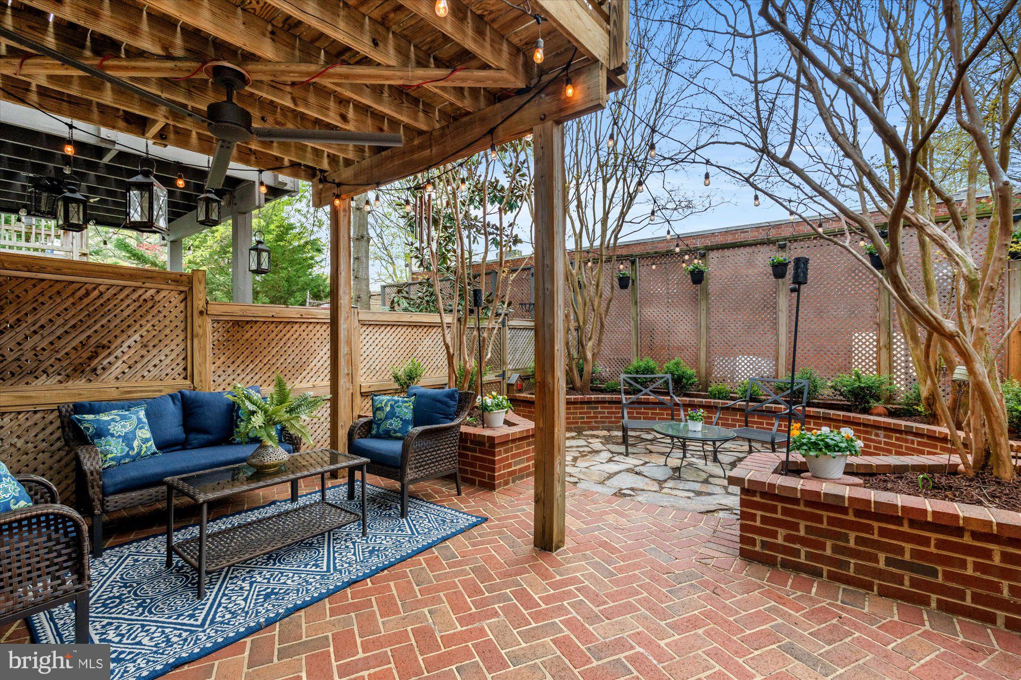 6 West Glebe Road Alexandria, VA 22305 - Photo 35 of 45 a outdoor living space with patio furniture and a potted plant