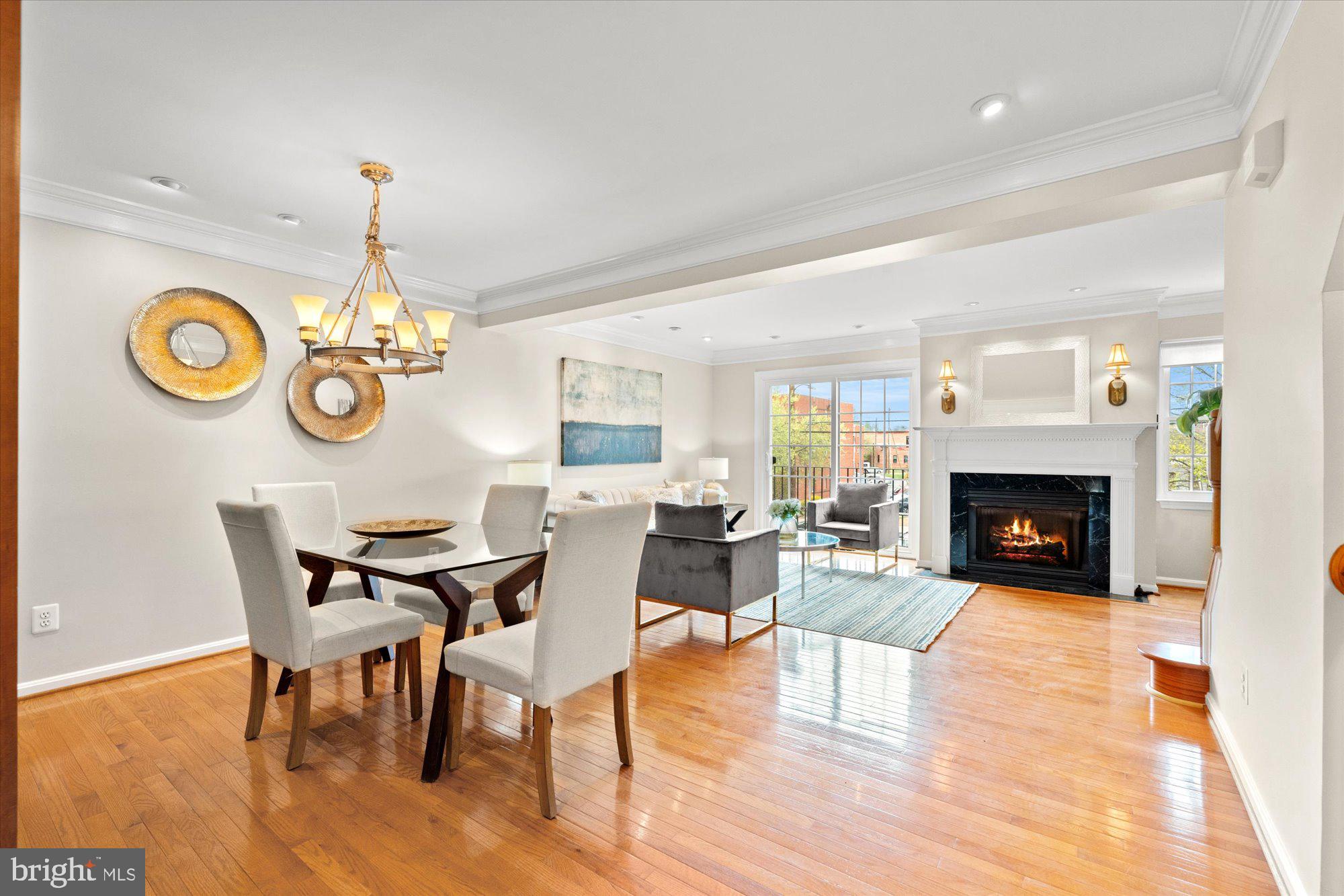 6 West Glebe Road Alexandria, VA 22305 - Photo 10 of 45 a living room with furniture and a fireplace