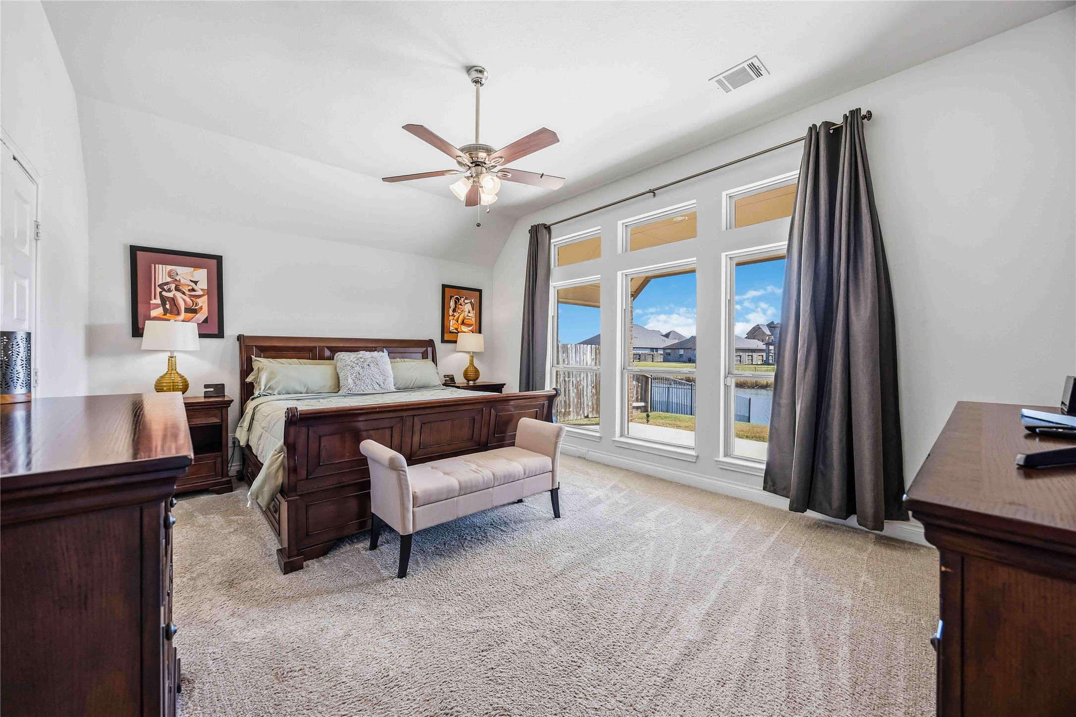 2726 Cutter Court Manvel, TX 77578 - Photo 24 of 44 a bedroom with a bed and a large window