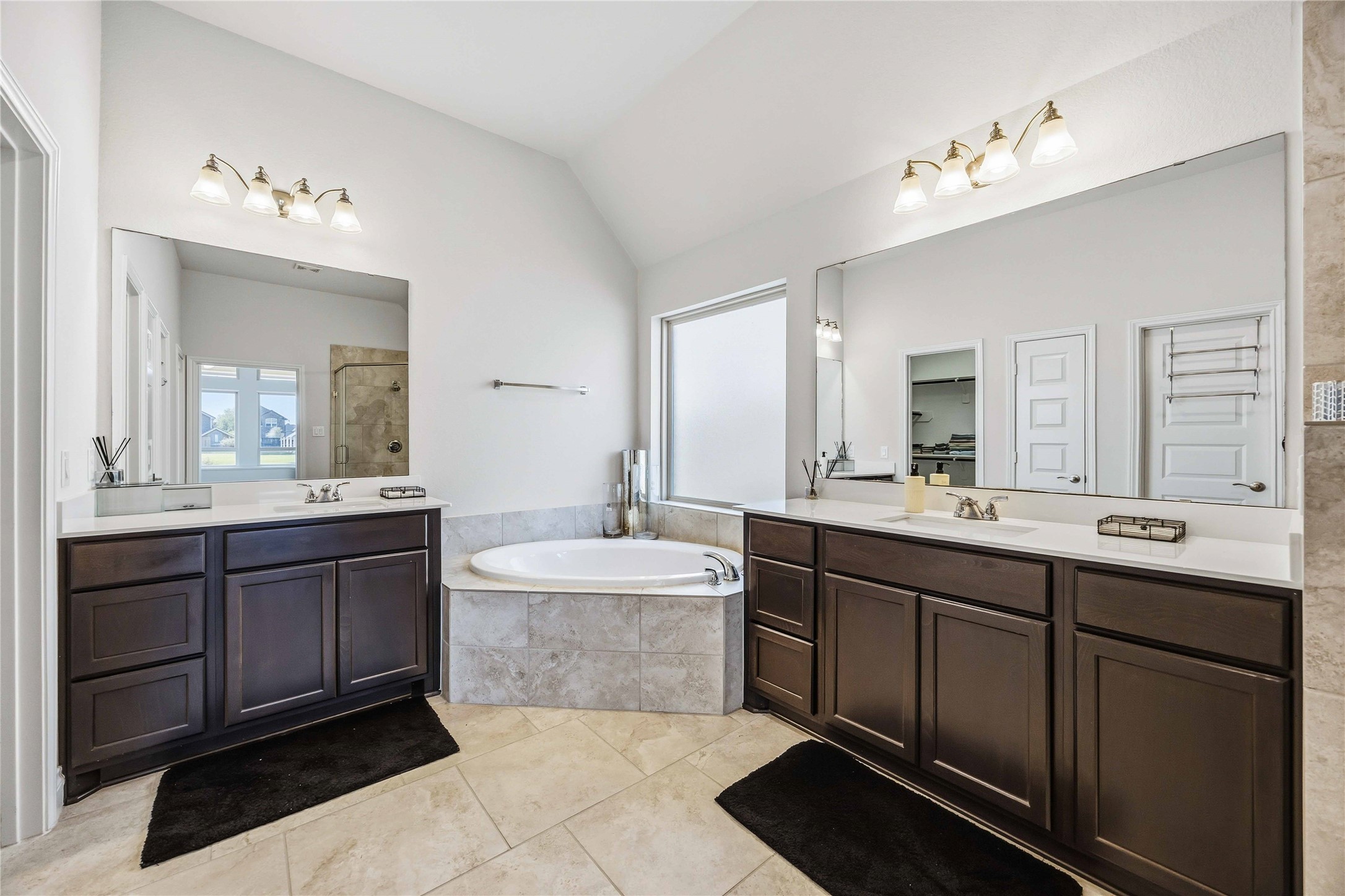 2726 Cutter Court Manvel, TX 77578 - Photo 28 of 44 a spacious bathroom with a double vanity sink mirror and double