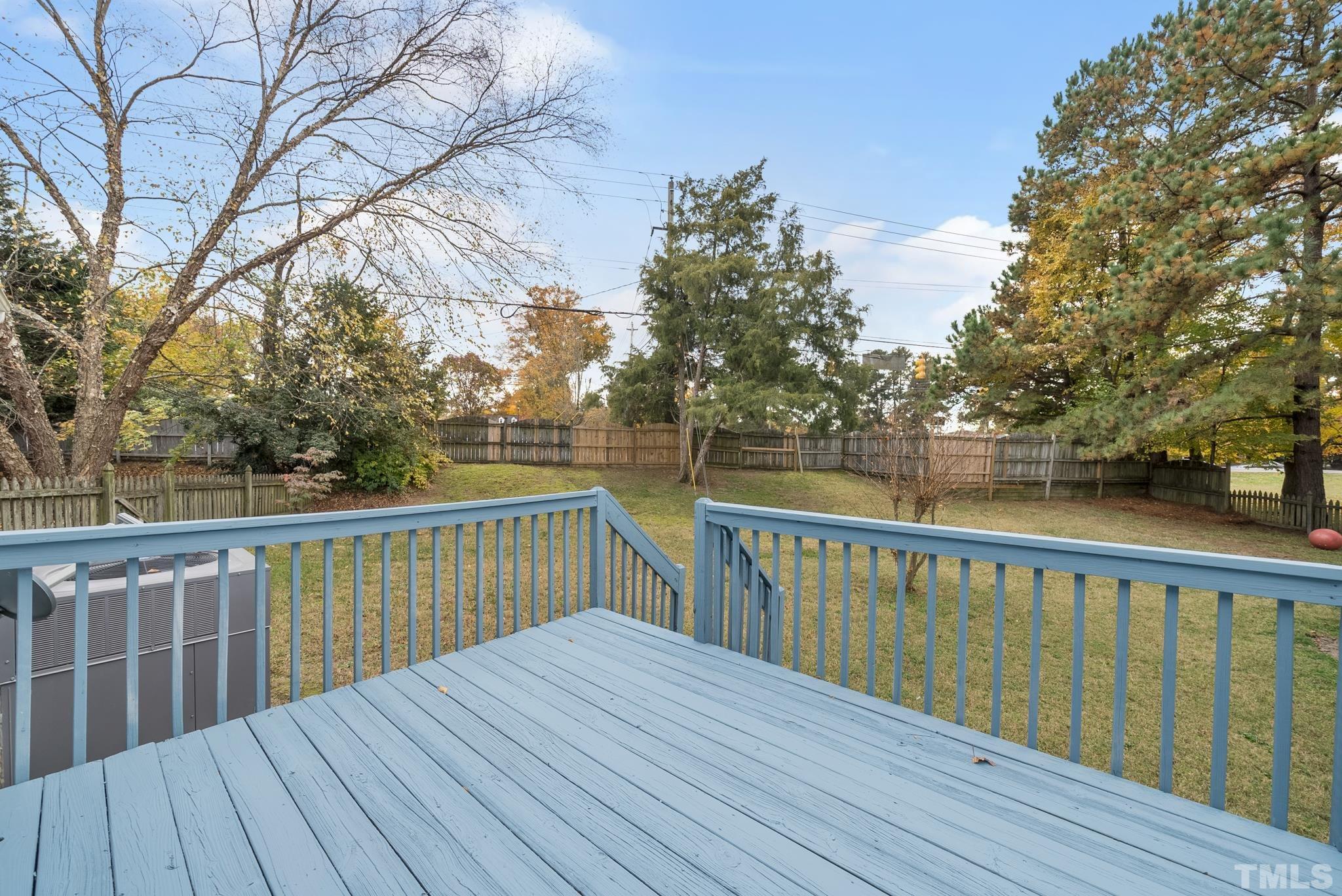 3500 Milky Way Raleigh, NC 27604 - Photo 25 of 30 a deck with trees in front of it