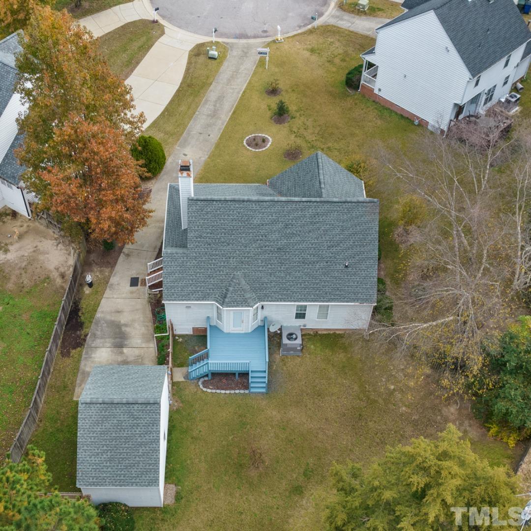 3500 Milky Way Raleigh, NC 27604 - Photo 30 of 30 an aerial view of residential house with outdoor space and parking