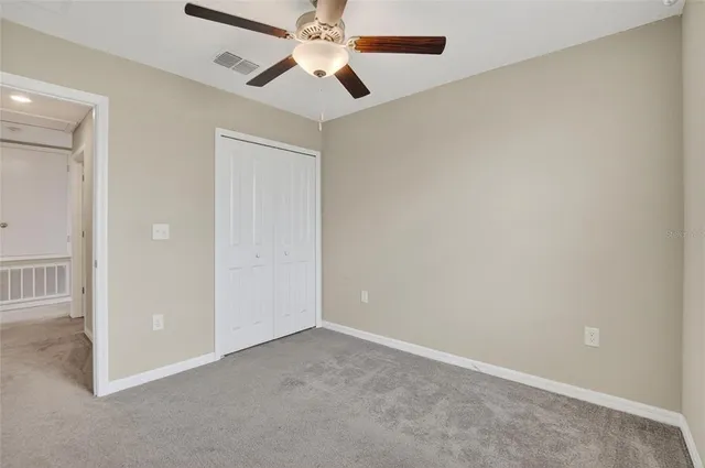 a view of a garage with storage