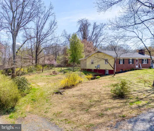 a view of swimming pool with large trees and wooden fence