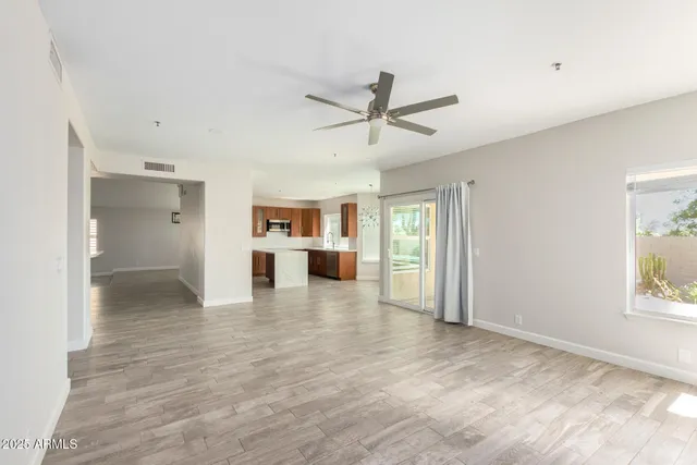 a view of a livingroom with a flat screen tv