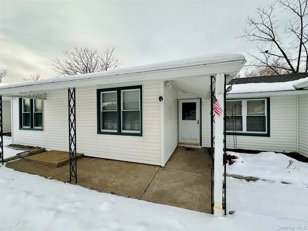 a front view of a house