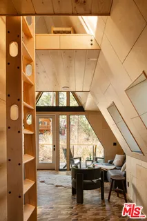 a view of furniture and window in a room