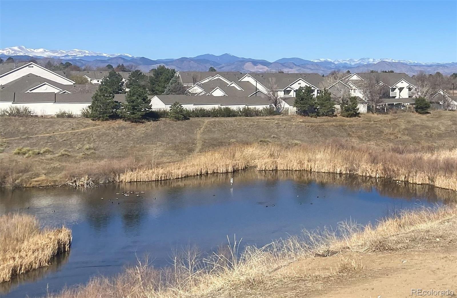 8389 Pebble Creek Way, Unit 101 Highlands Ranch, CO 80126 - Photo 24 of 44 a view of a lake with a mountain
