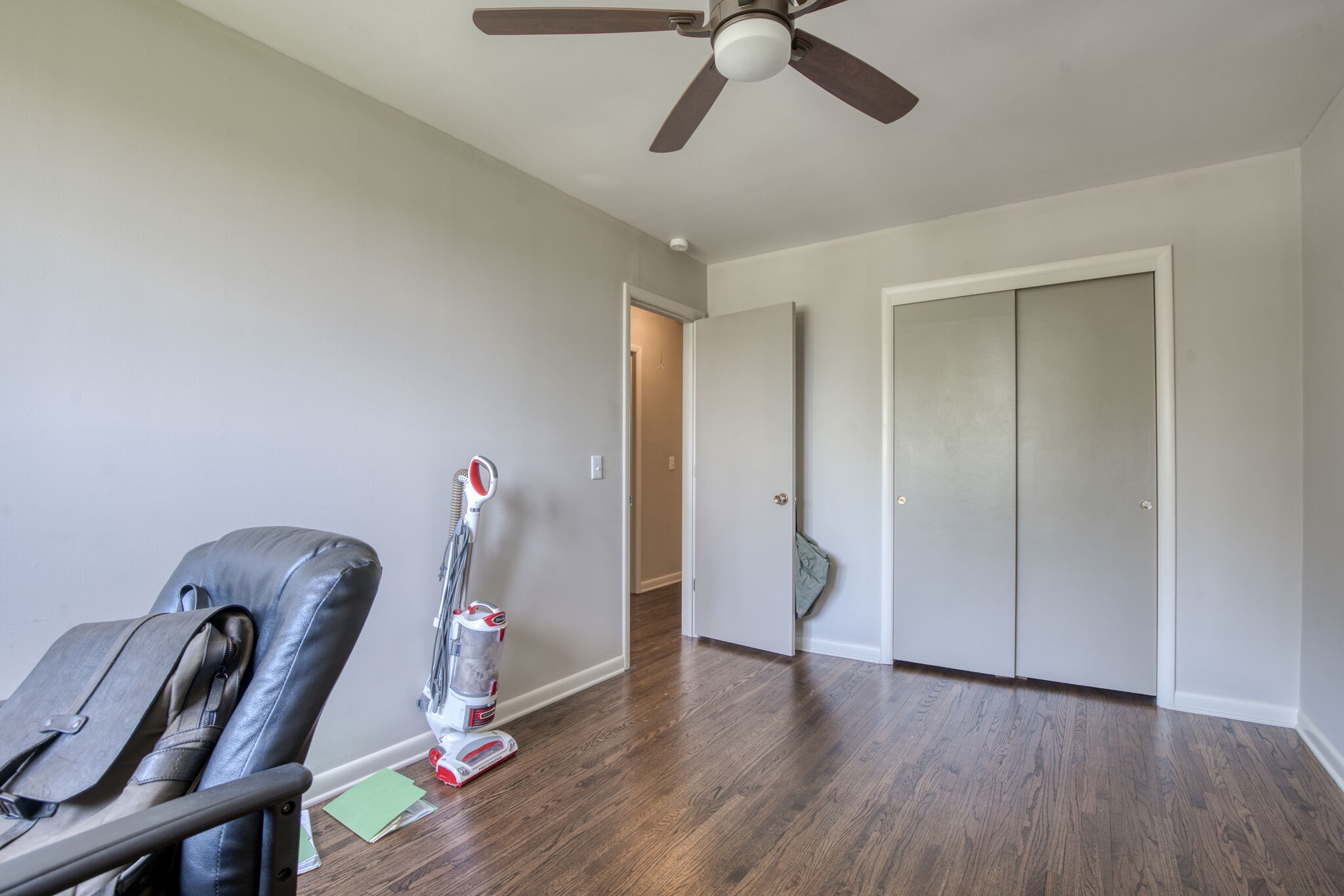 4134 West Hamilton Road Nashville, TN 37218 - Photo 27 of 35 a view of a room with wooden floor ceiling fan