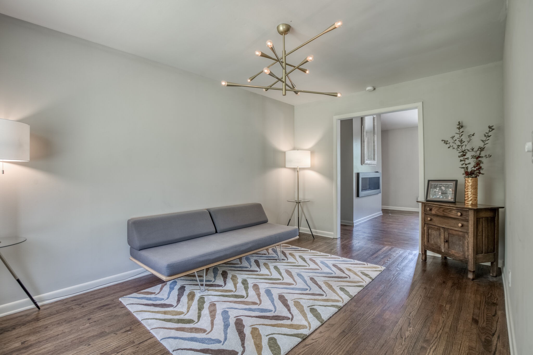 4134 West Hamilton Road Nashville, TN 37218 - Photo 10 of 35 a living room with furniture and a wooden floor