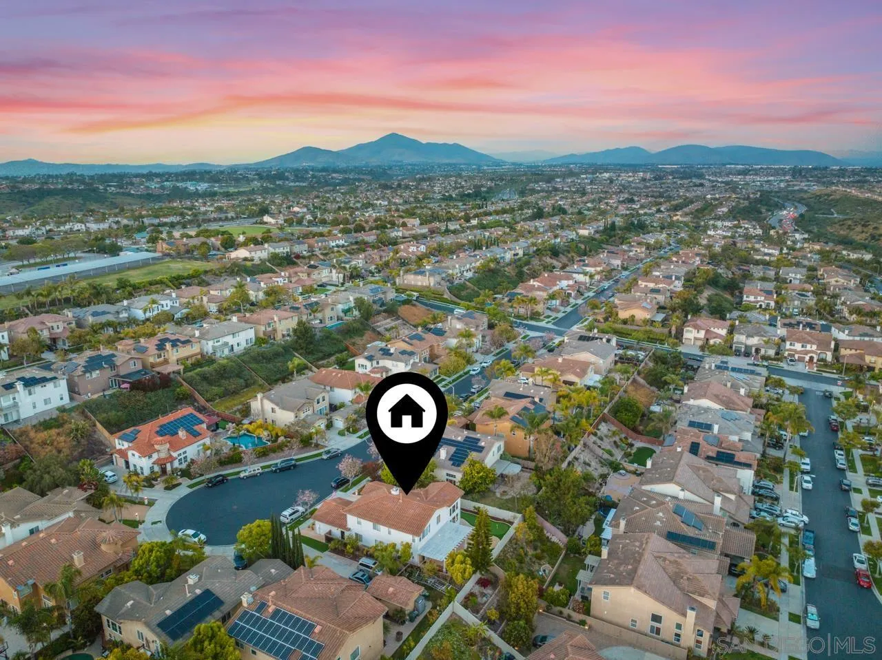 930 Merced River Road Chula Vista, CA 91913 - Photo 49 of 67 an aerial view of a house with a outdoor space