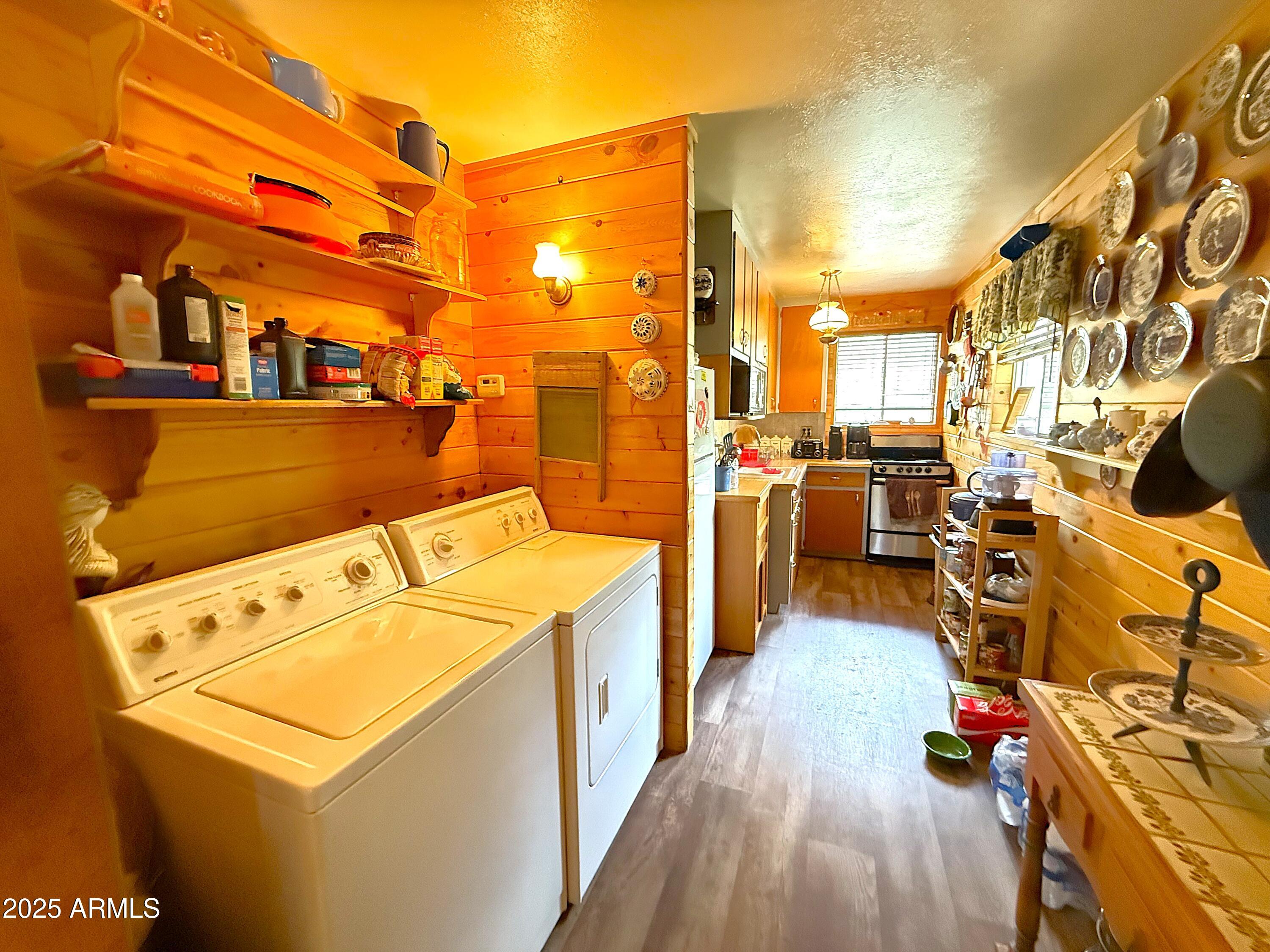 23298 South Towers Mountain Road Crown King, AZ 86343 - Photo 21 of 27 a utility room with dryer and washer