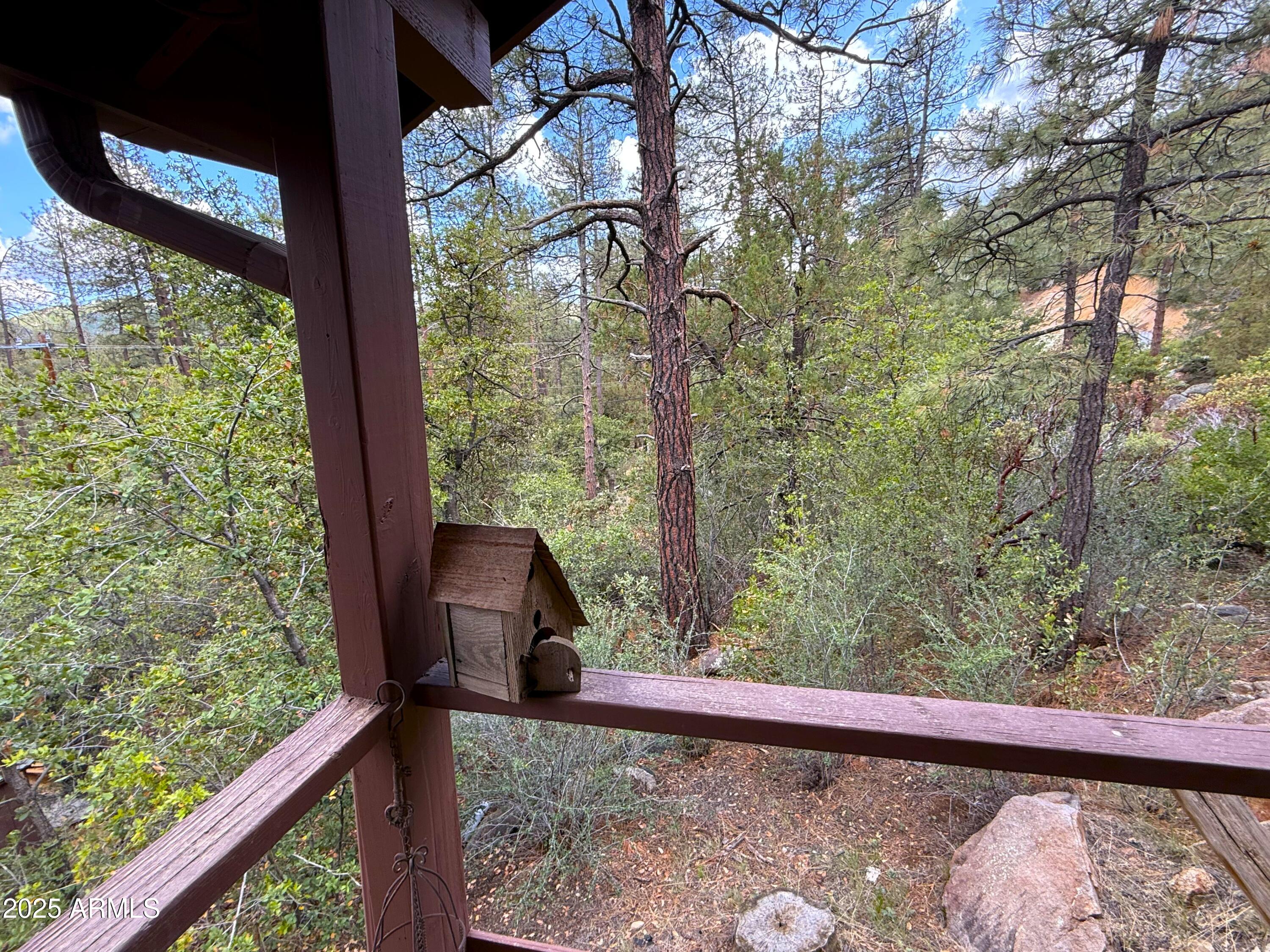23298 South Towers Mountain Road Crown King, AZ 86343 - Photo 26 of 27 a view of a yard from a balcony