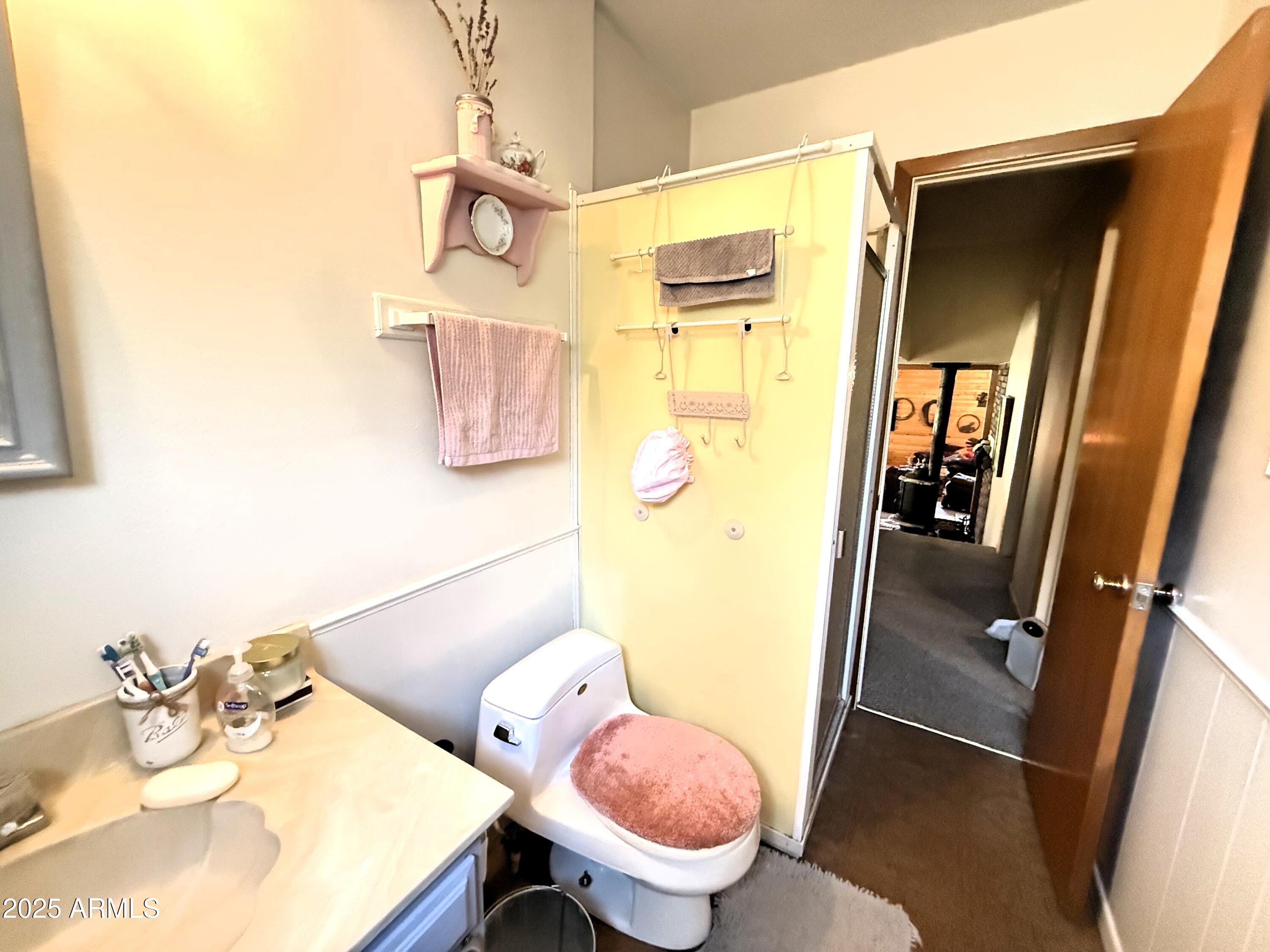 23298 South Towers Mountain Road Crown King, AZ 86343 - Photo 27 of 27 a bathroom with a sink toilet and mirror