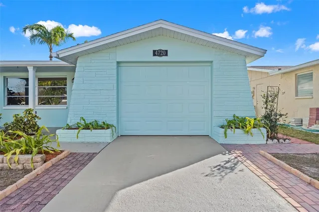 a front view of a house