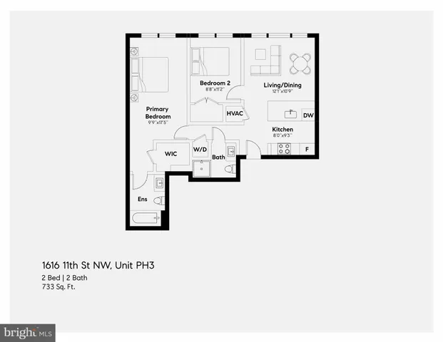 $3,700 | 1616 11th Street Northwest, Unit PH3, Washington, DC 20001