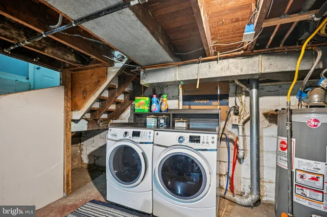 a view of storage and utility room