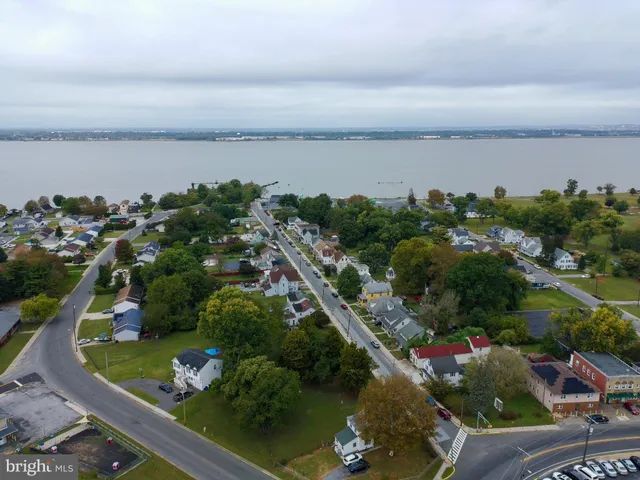 an aerial view of a city