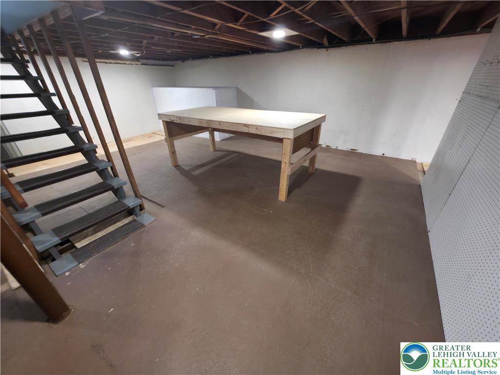 719 Keystone Avenue Bethlehem, PA 18018 - Photo 23 of 32 An unfinished basement offers versatile space ready for your custom design ideas.