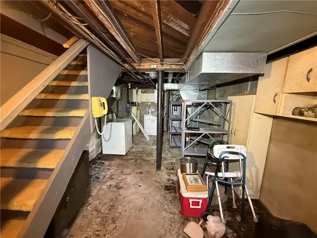 a view of storage and utility room