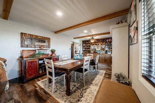 a workspace with furniture