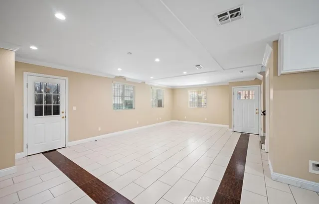 a view of an empty room